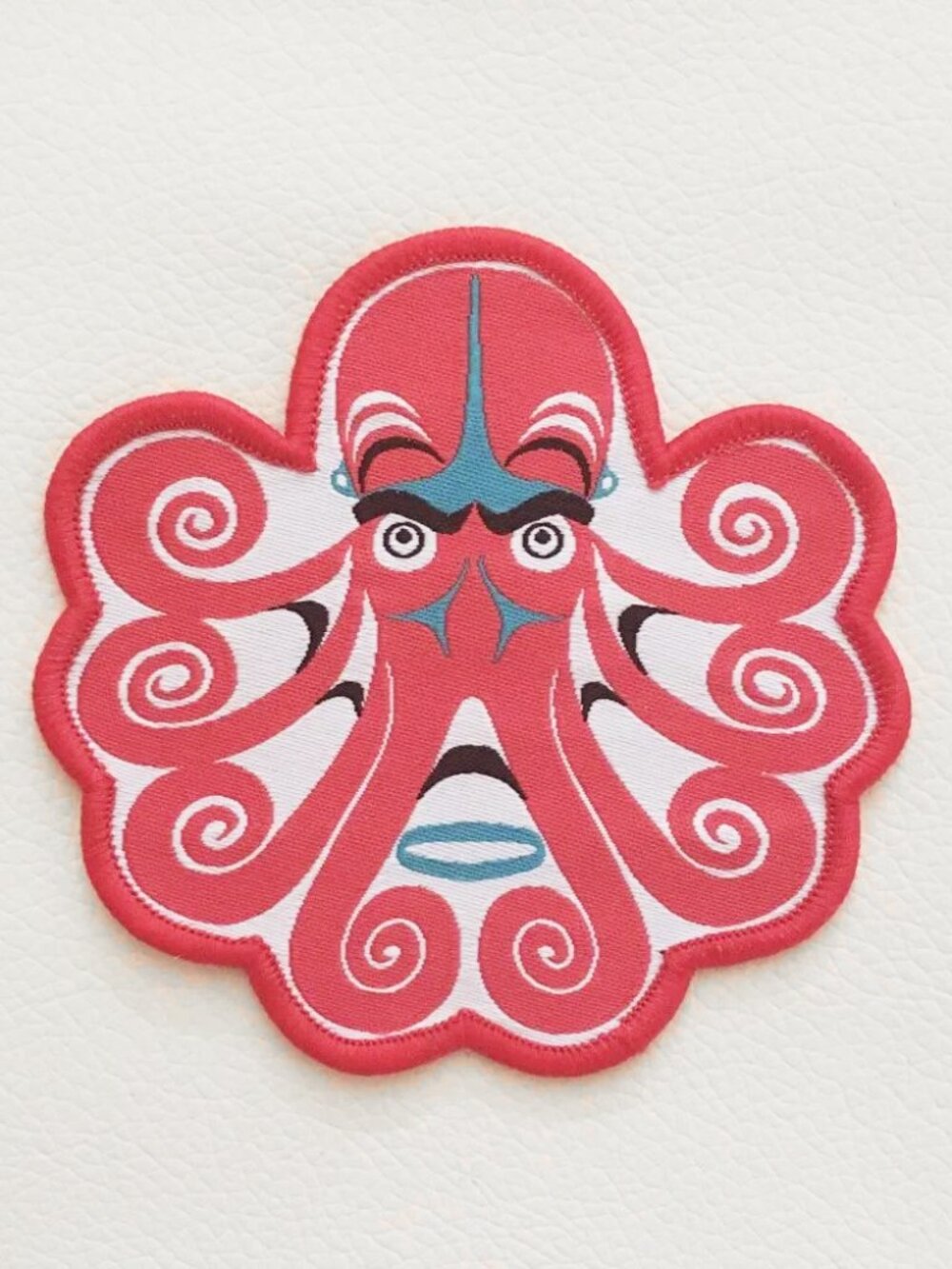 Native Northwest Octopus Iron-on Patch Indigenous Artist Allan Weir